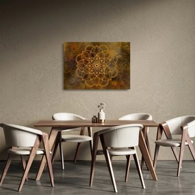 Kép - Az öröm mandala (üvegen) (70x50 cm)