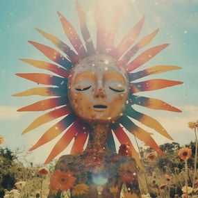 Poszter 20x20cm Napfény Meditáció