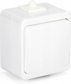 Egykapcsolós kapcsoló Klasszikus Montis fehér MT069B