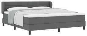 Boxspring Ágy Matrac Szürke 180x200 cm Anyag
