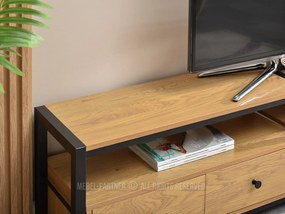 TV asztal/szekrény Elena (tölgy + fekete). 1111549