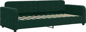 vidaXL sötétzöld bársony kanapéágy 80 x 200 cm