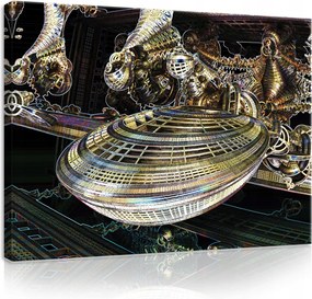 Vászonkép 100x75 Futurisztikus űrhajó absztrakt mechanizmusok