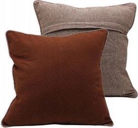 Home Elements Párnahuzat szegéllyel 40 x 40 cm, csokoládé gesztenye