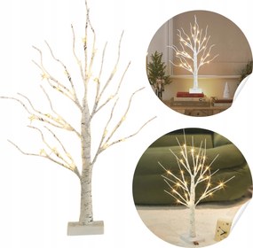 Dekorációs Fa Világító Led Dekoráció Nyírfa Dekoráció Lámpa 60CM