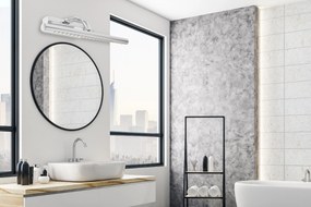 Toolight Szerszámlámpa, LED fürdőszobai lámpa a tükör felett 5W 40CM APP364-1W, króm, OSW-08430