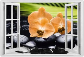 Poszterek 90x60 Narancssárga orchideák