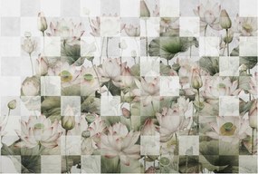 Fotótapéta Flizelin Dekoratív Hálószoba Lótusz minták 104x70 Ragasztó