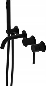 Orion Matt négylyukú falsík alatti kádcsaptelep, fekete