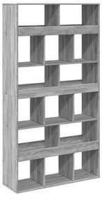 szürke sonoma színű szerelt fa térelválasztó 100x33x187,5 cm