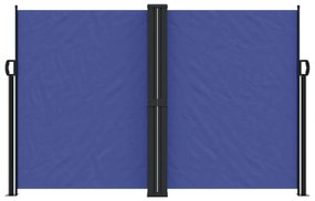 kék behúzható oldalsó napellenző 160x1000 cm