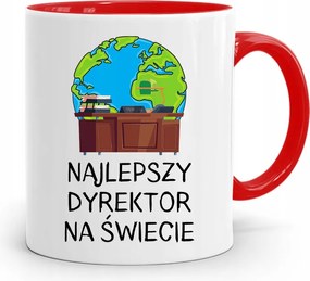Az Igazgató Számára A Piros Bögre A Világ Legjobbja fényképes nyomtatással