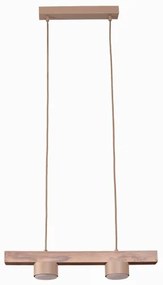 Duolla - IRONLINE kábeles csillár 2xGX53/3W/230V fenyő/tölgy/bézs