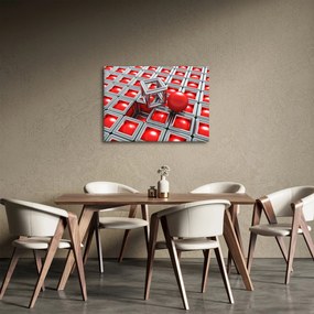 Kép - 3D fémes absztrakció (70x50 cm)