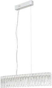 ITALUX PND-34364-1-CH-CL NOSTA Modern Led Függesztett Lámpa Króm, Átlátszó LED IP20