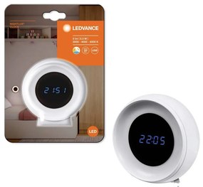 Ledvance NIGHTLUX LED digitális ébresztőóra, 0,3W, 5V, 3000/4000/6500K