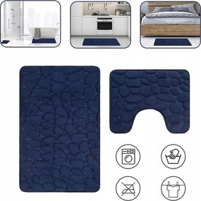 Fürdőszobaszőnyeg Szett Csúszásgátló Puha 15mm Szőnyeg