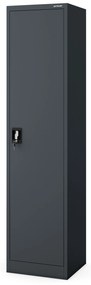 ALEX irodai irattároló fémszekrény, 450 x 1850 x 400 mm, antracit