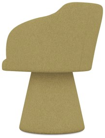 Mustársárga kárpitozott étkezőfotel Kanoa – Makamii