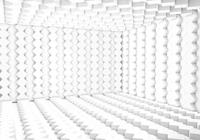 Fotótapéta Fehér geometria minimalizmus vinil 254x184 +ragasztó