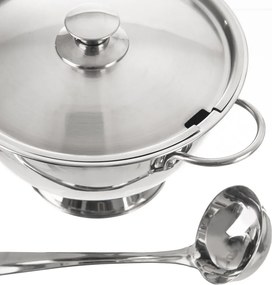 Ezüstszínű rozsdamentes acél tál ø 26 cm – Orion