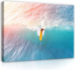 Vászonkép 100x75 Szörfözés hullám óceán tenger sport mozgás energia nap nyár