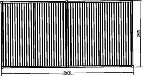 Alumínium bioklimatikus pergola lamellákkal 5.8 x 3 M