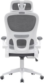 Irodai szék, sötétszürke/fehér, RENARD