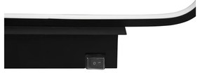 Matt fekete LED fali lámpa (hosszúság 40 cm) Gianni – Trio