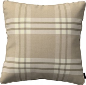 Párnahuzat 60x60 kockás bézs