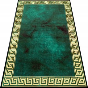 Nappali Szőnyeg 160x230 Modern Zöld Divatos Sárga Nagy Mosható Szőnyeg