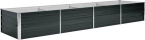 vidaXL antracitszürke horganyzott acél kerti magaságyás 320x80x45 cm