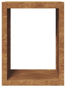 tűzifa állvány 60x40x80 cm időjárásálló acélból