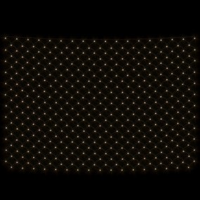 kültéri hálós meleg fehér karácsonyi világítás 204 LED 3 x 2 m