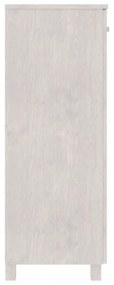 HAMAR fehér tömör fenyőfa cipőszekrény 85 x 40 x 108 cm