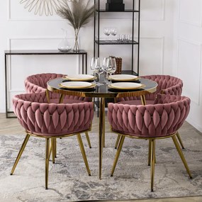 Elegáns Rózsaszín Brásony Étkezőszék CAPRI