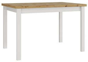 Széthúzható étkezőasztal Deasal 80 x 120 150 I (artisan tölgy + fehér) (2-6 fő részére). 1105365