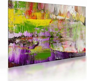 Absztrakció kép - festmény (üvegen) (70x50 cm)