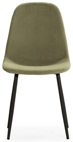 Zöld kárpitozott étkezőszék szett 4 db-os Minka – Marckeric