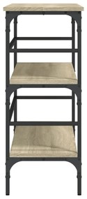 sonoma tölgy színű szerelt fa dohányzóasztal 100x32x75 cm
