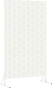 vidaXL Magánszféra Képernyő Fehér 100 x 50 x 180 cm Acél