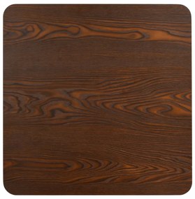 sötétbarna MDF bisztróasztal 50 x 50 cm