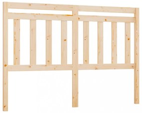 tömör fenyőfa ágyfejtámla 126 x 4 x 100 cm
