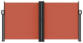 terrakotta behúzható oldalsó napellenző 120 x 600 cm