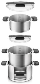 Rozsdamentes acél edény készlet 6 db-os Compact – Tescoma