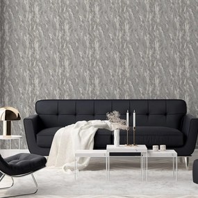 Arthouse Signature 2 Luxe Texture ezüst-fémes márvány mintás fémhatású vlies tapéta – 299102