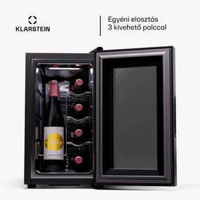 Klarstein Shiraz 8 Uno, függőleges borhűtő, 8 palack, 8 - 18 °C, érintős vezérlés