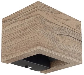 Globo 15553W1W - LED fali lámpa ALINA LED/8W/230V barna