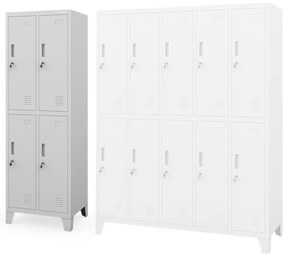 BHP munkaruhaszekrény szürke: BARTEK 2 Plus