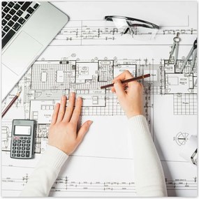 Poszterek 100x100 ĂpĂtĂ©sz rajz terv